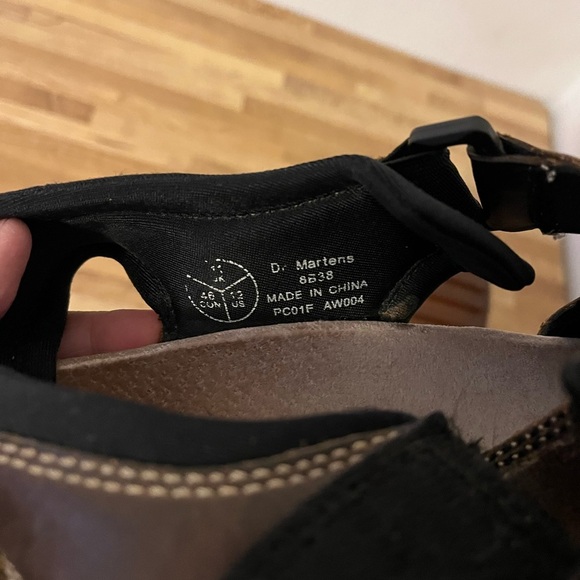 Dr Martens brown leather fisherman criss cross adj. straps sandals sz 12 main image 7